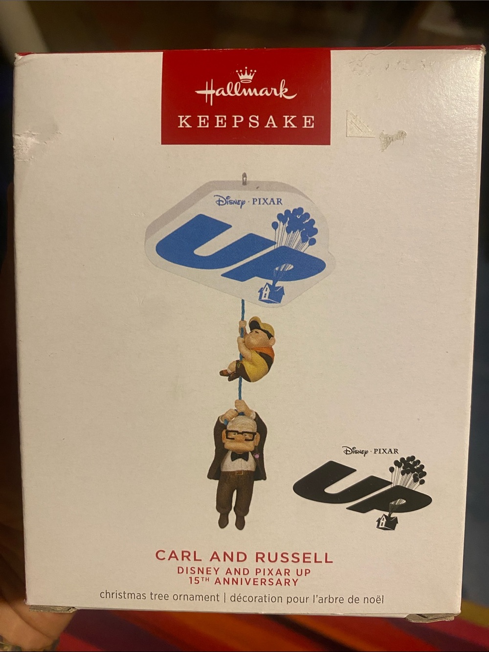 Hallmark Keepsake Carl and Russell Ornament - White, Blue, Brown